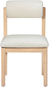 Roundhill - Fabric Dining Chair (Set of 2) - Natural Frame