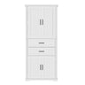 Elegant Multi Functional Storage Cabinet With Slide Rail Drawers, Adjustable Shelves