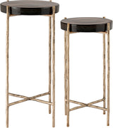Vetra - Iron Base Bunching End Table - Brass