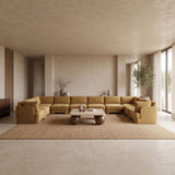 Hammond - Velvet Performance Fabric Upholstered 10 Piece Sectional