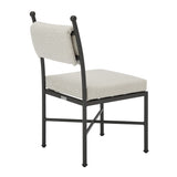 Leni - Outdoor Side Chair With Cushions And Powder Coated Aluminum Frame (Set of 2) - Moonveil / Warm Gray