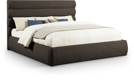 Adam - Boucle Fabric Bed With 52" Headboard