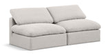 Indulge - Linen 2 Seat Modular Armless Sofa