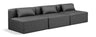 Cube - Modular 3 Seat Armless Sofa