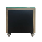 Lucienne - Nightstand - Beige Velvet