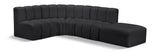 Arc - Faux Leather 5 Piece Corner Modular Sofa