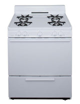 30 in. Freestanding Battery-Generated Spark Ignition Gas Range in White - (BFK100OP)
