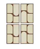 Icon - Mango Wood 4 Piece Wall Art