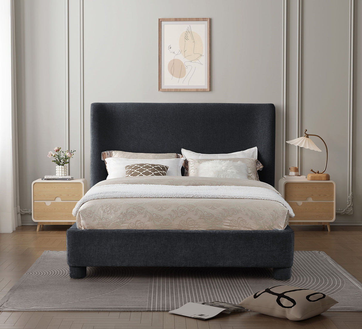 Penny - Chenille Fabric Bed