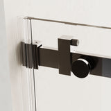 Frameless Single Sliding Shower Door, Sgcc Tempered Glass, Reversible