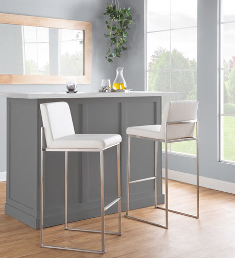 Fuji - Contemporary And Modern Elegance High Back Barstool