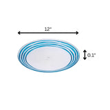 Designer Swirl Acrylic Dinner Plates (Set of 4)
