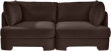 Hammond - Velvet Performance Fabric Upholstered 2 Piece Loveseat