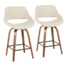 Fabrizzi - Counter Stool - Walnut Legs (Set of 2)