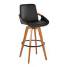 Cosmo - 29" Fixed-Height Barstool With Swivel - Walnut Bamboo