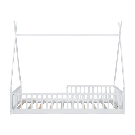 House Shaped Design Bed With Fence