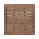 Orbit - Square Outdoor Patio Coffee Table - Weathered Eucalyptus