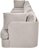 Hammond - Velvet Performance Fabric Upholstered 5 Piece Sofa