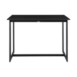 Cayman - Outdoor Patio 5-Piece Bar Table Set In Aluminum With Gray Cushions