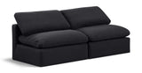 Indulge - Linen 2 Seat Modular Armless Sofa