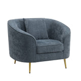 Nakendra - Chair With Pillow - Cobalt Blue Chenille