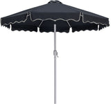 Amalfi - Aluminum Patio Umbrella - Light Brown Base / White Pole