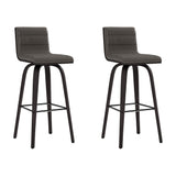 Vienna - 30" Swivel Bar Stool - Black Wood