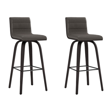 Vienna - 30" Swivel Bar Stool - Black Wood