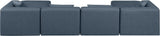 Cube - 6 Piece Modular Double Chaise Sectional