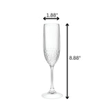 Tritan Lexington - Unbreakable Plastic Champagne Flutes, Durable Glass Alternative (Set of 4), 6Oz - Clear