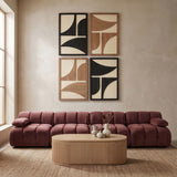 Cadence - 4 Piece Two-Color Wall Art
