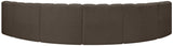 Arc - Boucle Fabric 6 Piece U-Shaped Modular Sofa