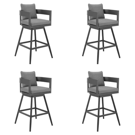 Menorca - Outdoor Patio Swivel Bar Stool Set