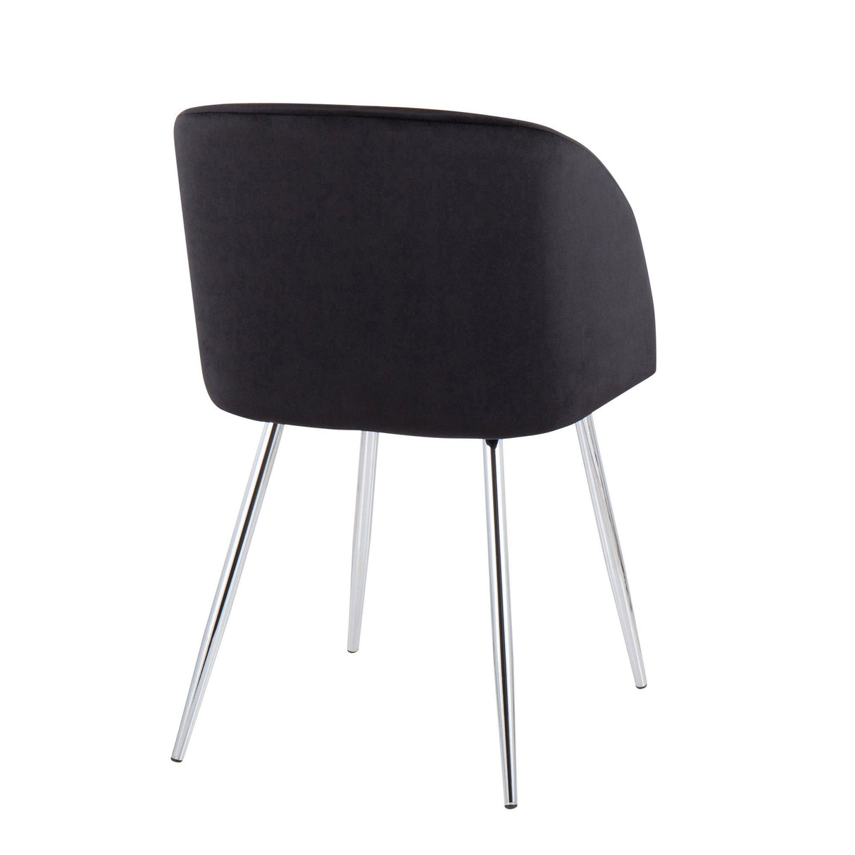 Luna - Contemporary Chair (Set of 2) - Chrome Legs