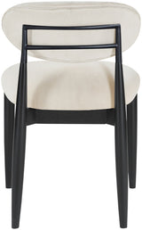 Riccio - Fabric Dining Side Chair (Set of 2) - Black Frame