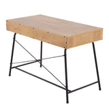 Casper - Industrial Desk - Black / Brown