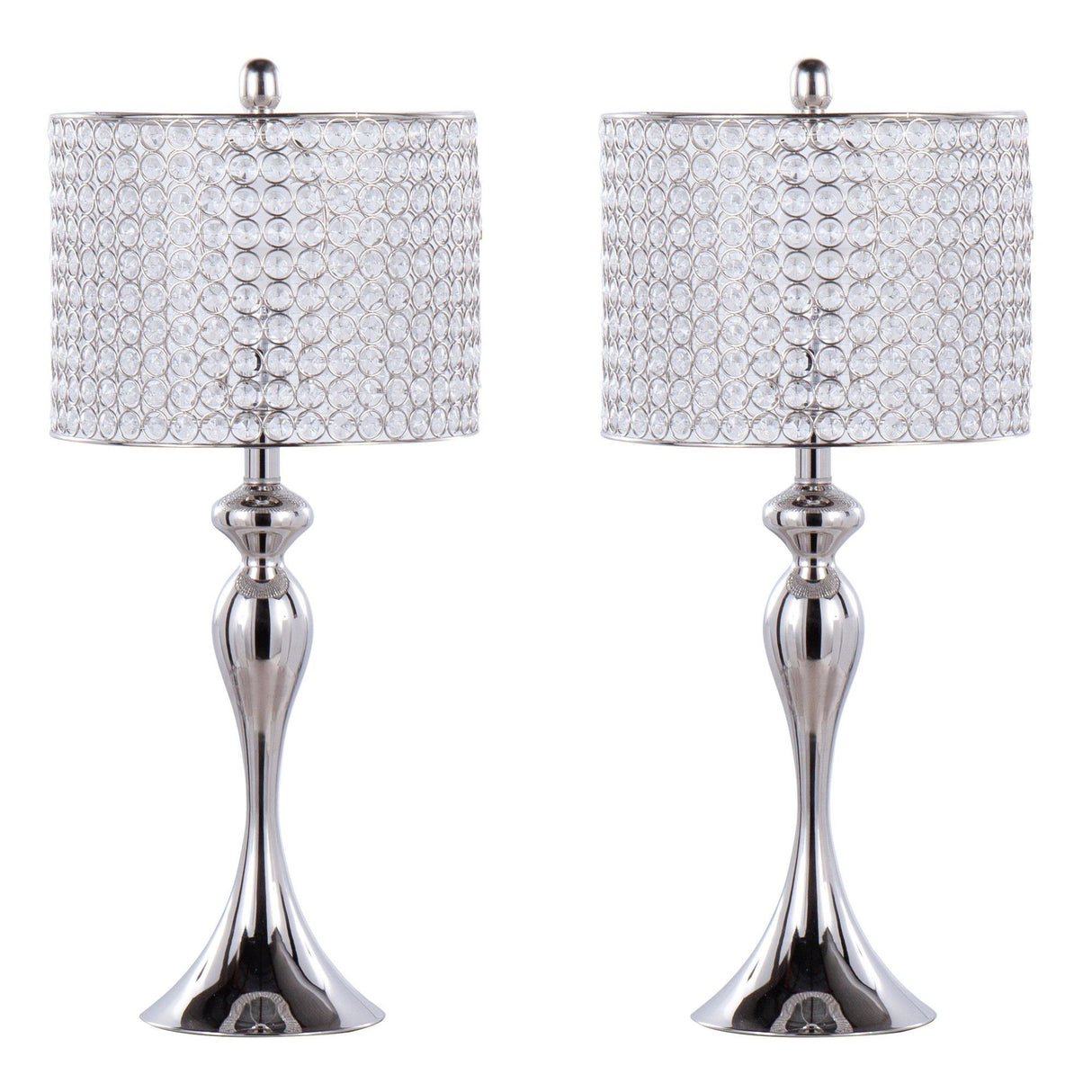 Ashland - 27" Metal Table Lamp (Set of 2) - Polished Nickel