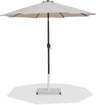 Fiji - Aluminum Patio Umbrella With Square White And Black Base