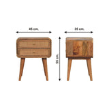 Close Knit 2 Drawer Nightstand - Oak