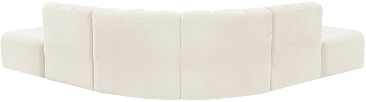 Arc - Velvet 6 Piece Corner Modular Sofa