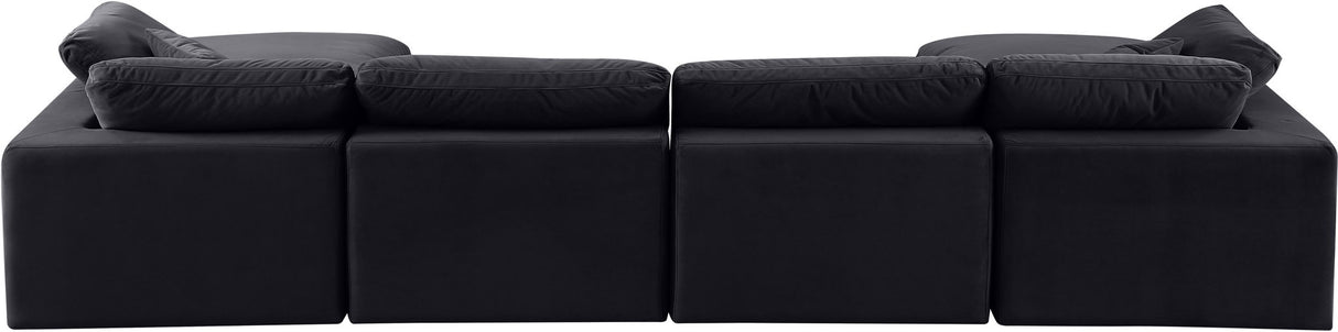 Comfy - 6 Piece Velvet Modular Double Chaise Sectional