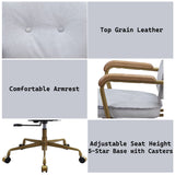 Siecross - Top Grain Leather Office Chair