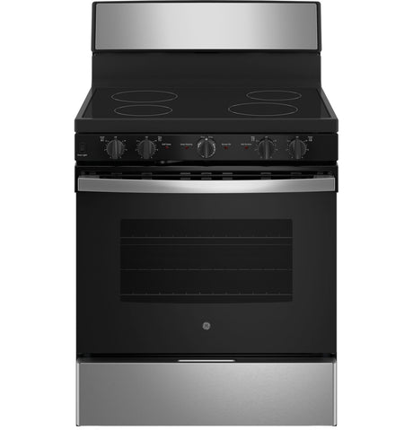 GE JB480SYSS 30 inch free-standing electric range in stainless steel