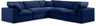 Comfy - 5 Piece Velvet Modular Corner Sectional