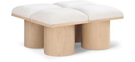 Pavilion - 4 Piece Modular Bench With Natural Base