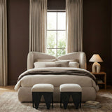 Altair - Fabric Bench - Black Base