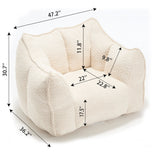 Comfortable Chenille Sofa Chairs With Highly Resilient Foam For Living Rooms And Bedrooms
