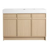 Freestanding Bathroom Vanity With Resin Sink & Soft Close Cabinet Doors