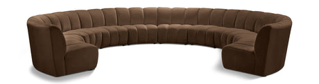 Infinity - 10 Piece Velvet Modular Sectional