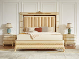 HD-1882 - Eastern King Bed - Ivory / Gold